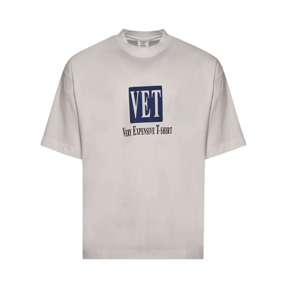 Vetements Vet Cropped Cropped Boxy T-Shirt White