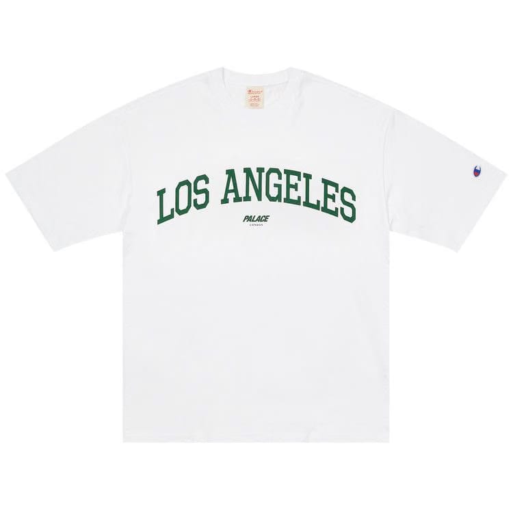 Palace Champion Shop T-Shirt Los Angeles White