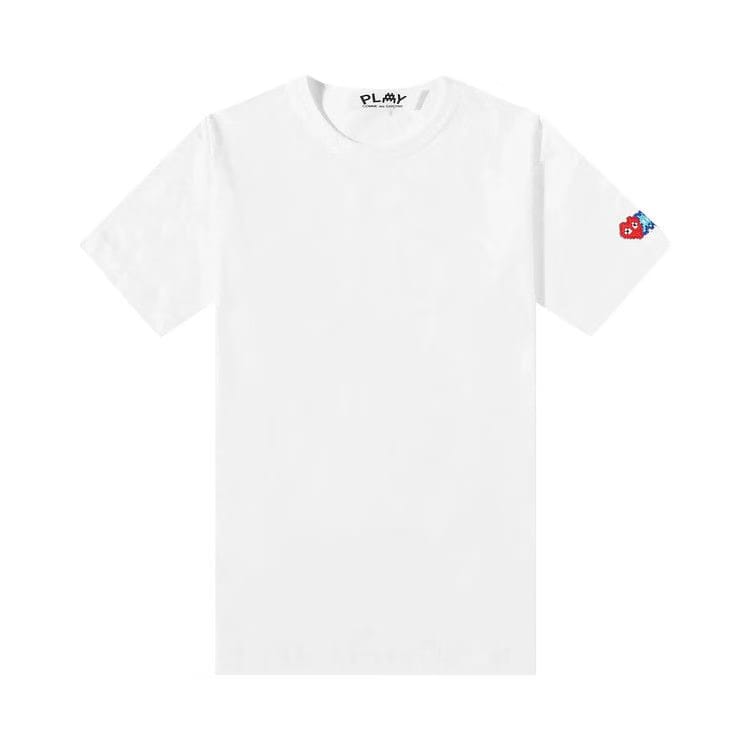 Comme des Garçons PLAY x Invader Logo Patch T-Shirt White