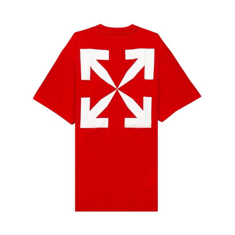 Off-White Blue Monalisa Over T-Shirt Fiery Red