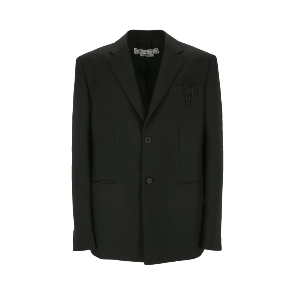 Off-White Single Breasted Blazer Black