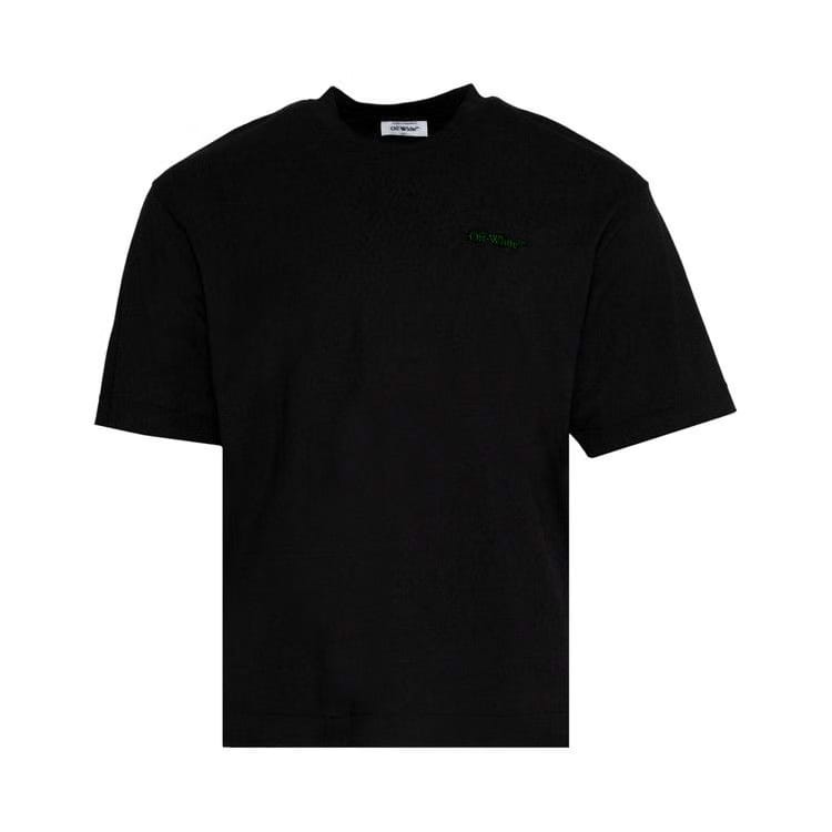Off-White Moon Cam Arrow Skate Shorts-Sleeve T-Shirt Black/Green