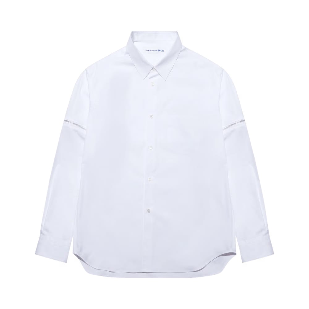 Comme des Garçons SHIRT Zip Off Sleeve Shirt White