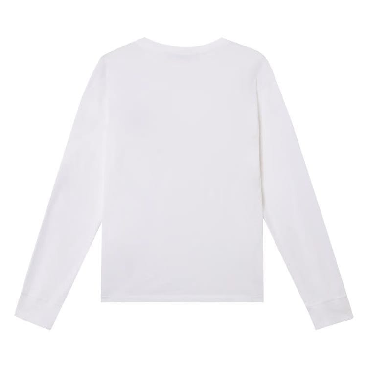 Stone Island Compass Patch Logo Long-Sleeve T-Shirt White