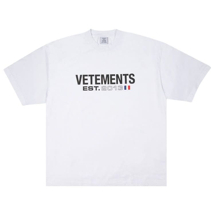 Vetements Flag Logo T-Shirt White