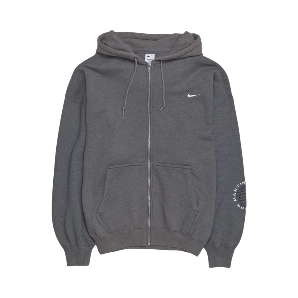 Nike x Martine Rose Full-Zip Hoodie Charcoal Grey/White