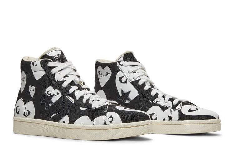 Comme des Garçons x Converse Pro Leather Black White