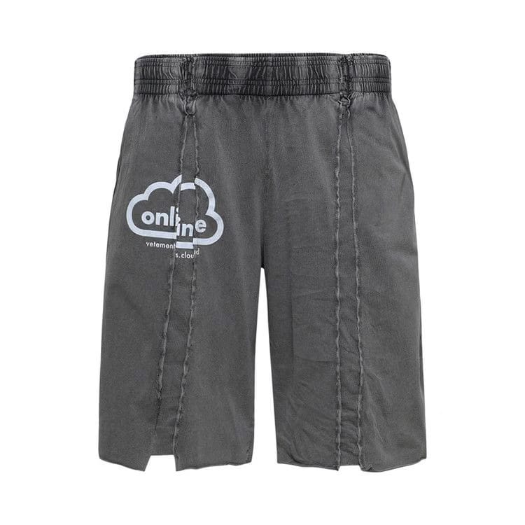 Vetements Online Cut-Up Shorts Black
