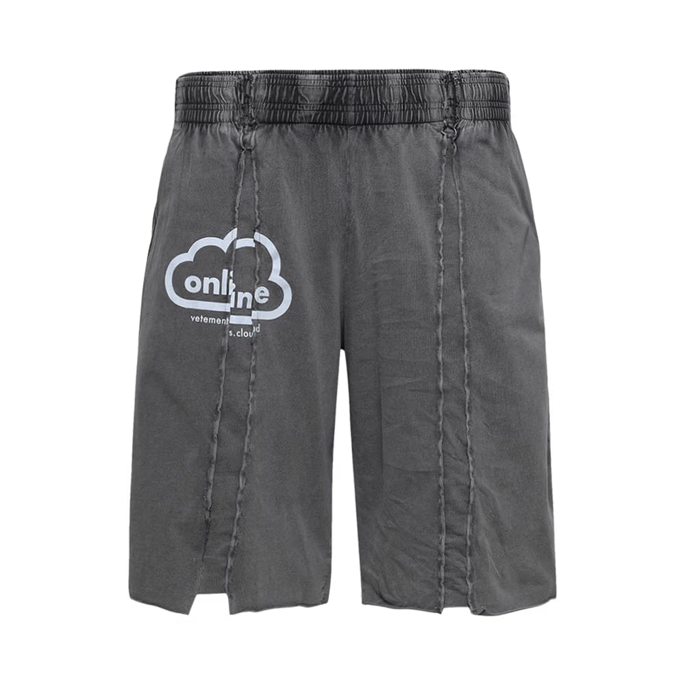 Vetements Online Cut-Up Shorts Black