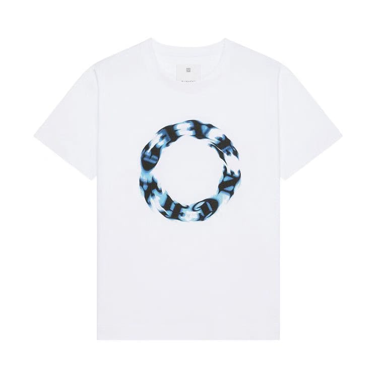 Givenchy Oversized Shorts-Sleeve T-Shirt White