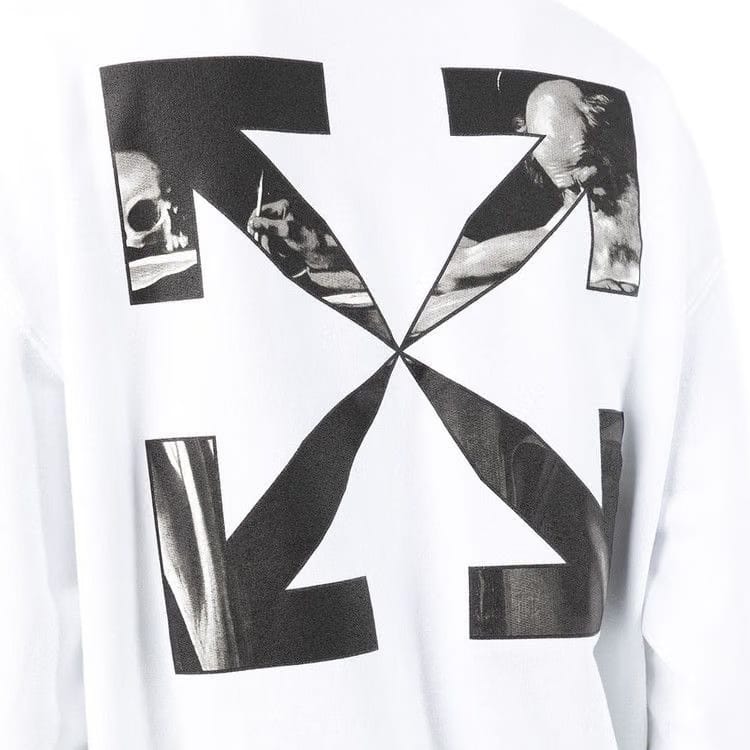 Off-White Caravaggio Arrow Over Crewneck White/Black