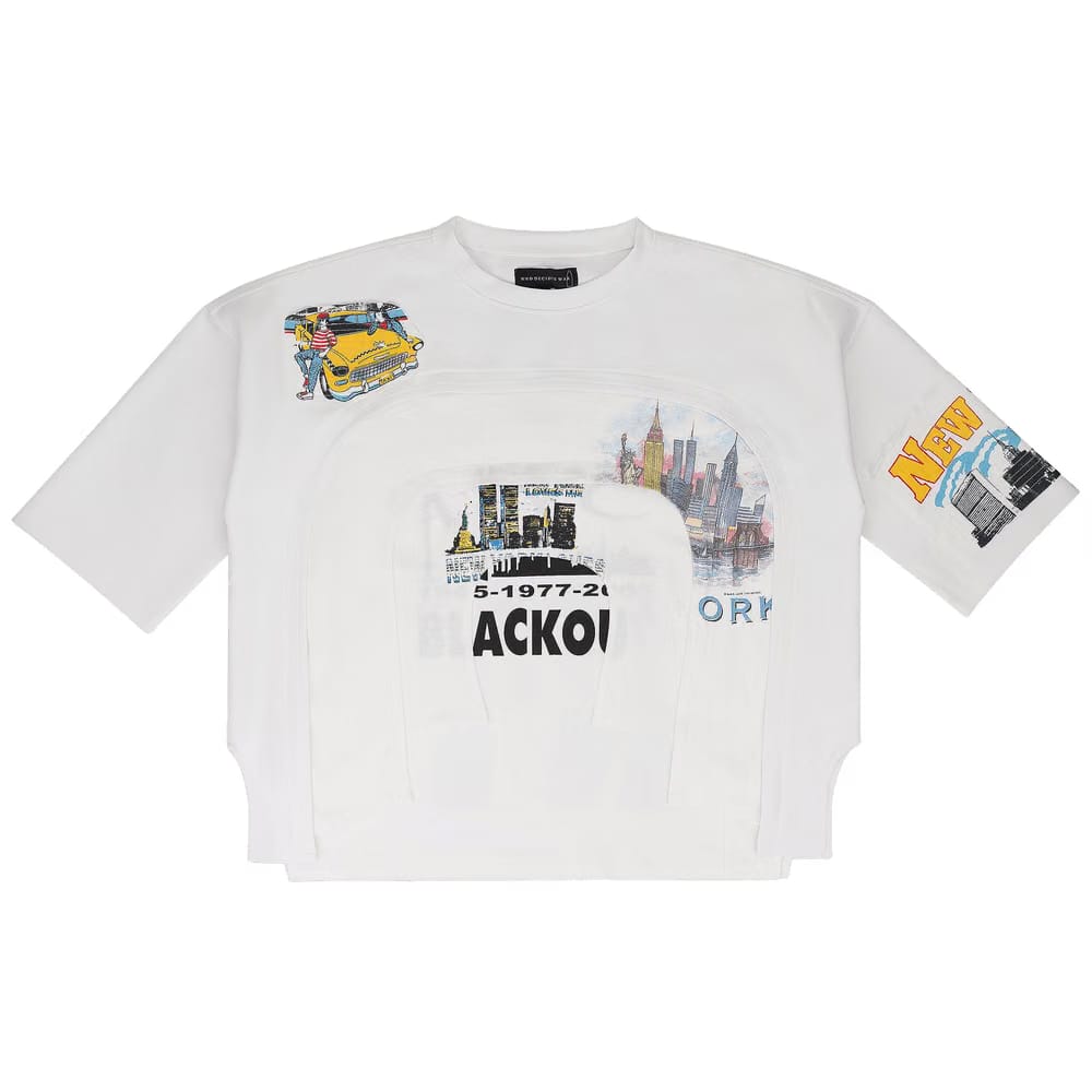 Who Decides War Arched College T-Shirt White