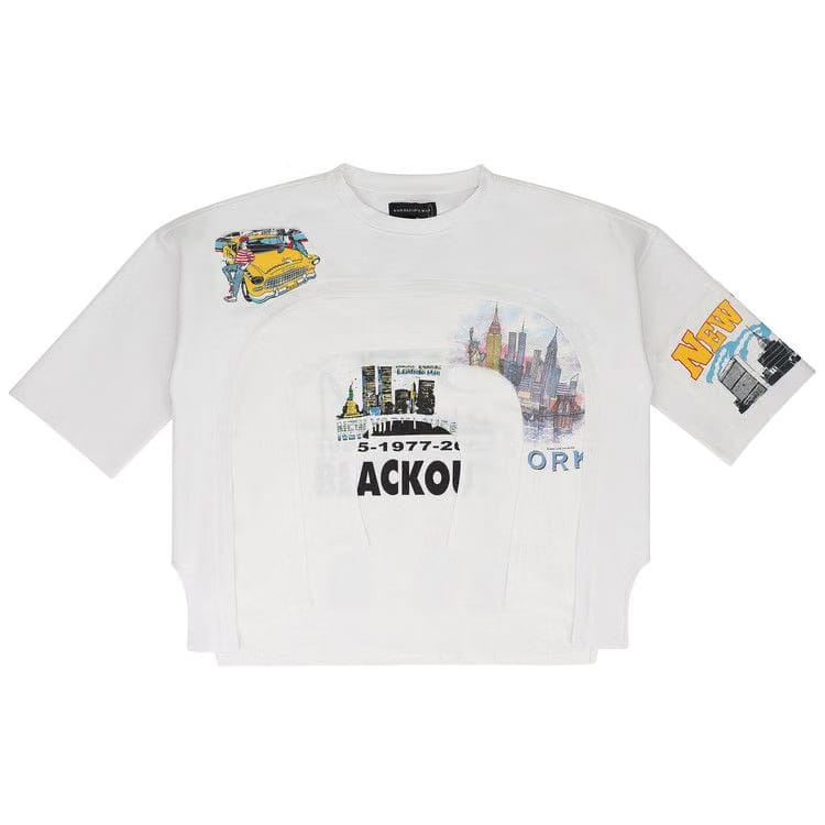 Who Decides War Arched College T-Shirt White