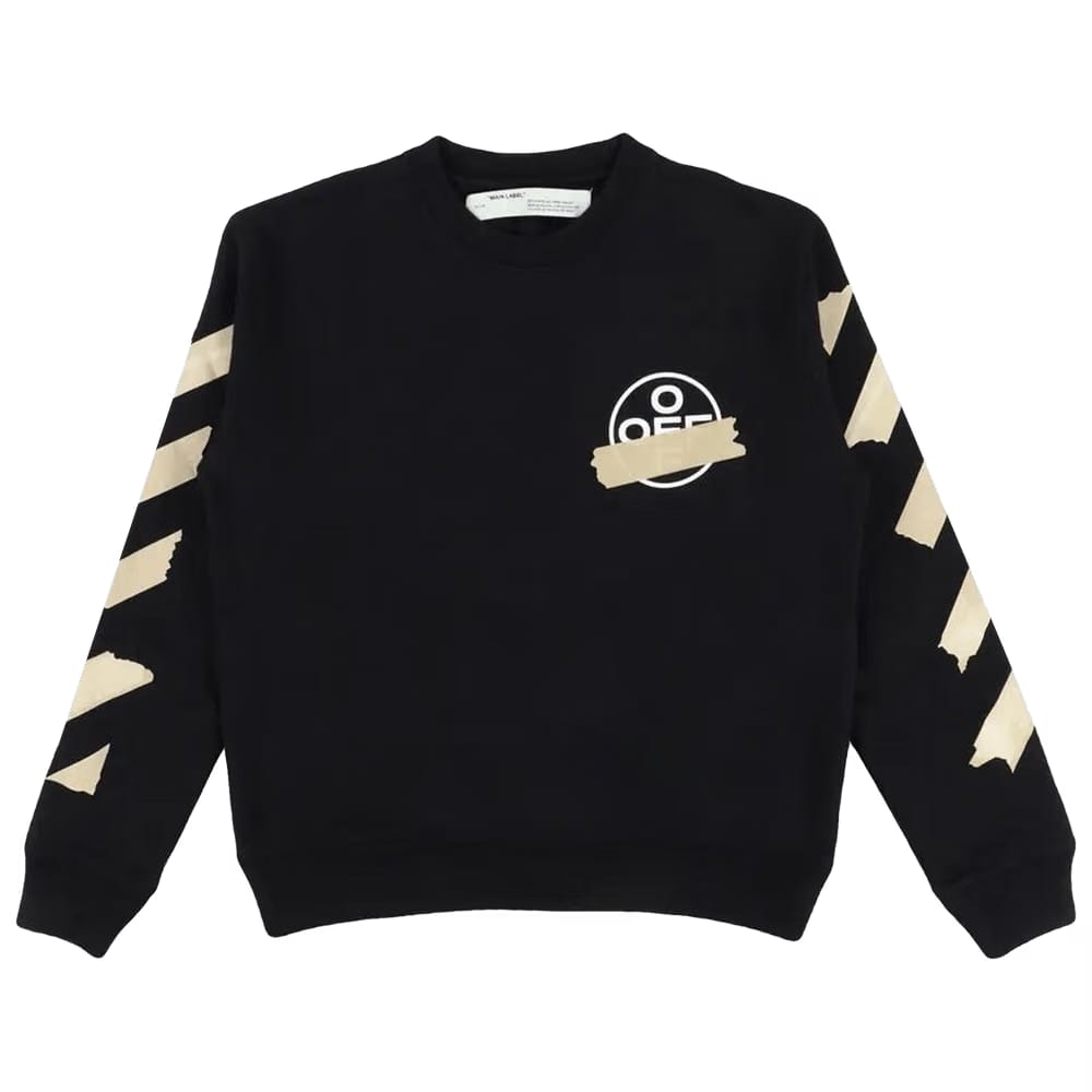 Off-White Tape Arrows Slim Crewneck Black/Beige