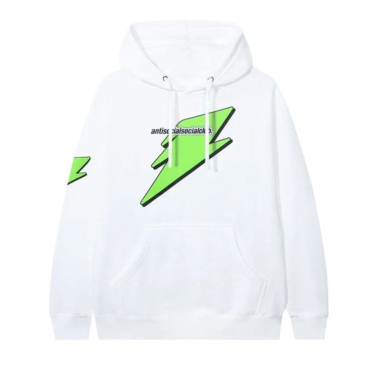 Anti Social Social Club Careless Bolt Hoodie White/Green