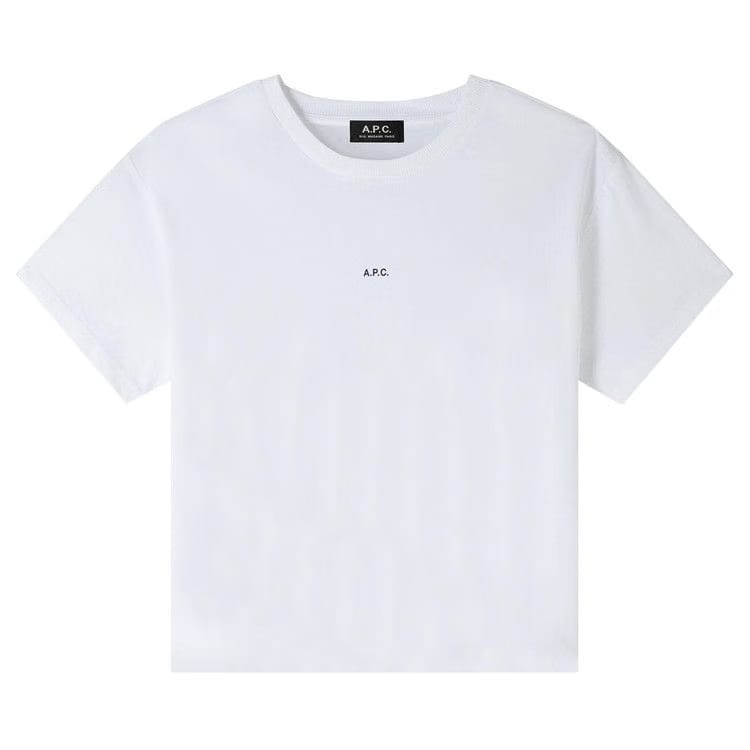 A.P.C. Micro Logo Boxy T-Shirt White/Black