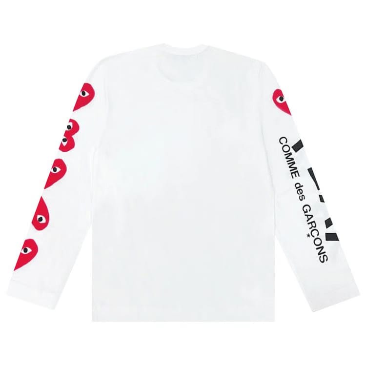 Comme des Garçons PLAY Heart Print T-Shirt White