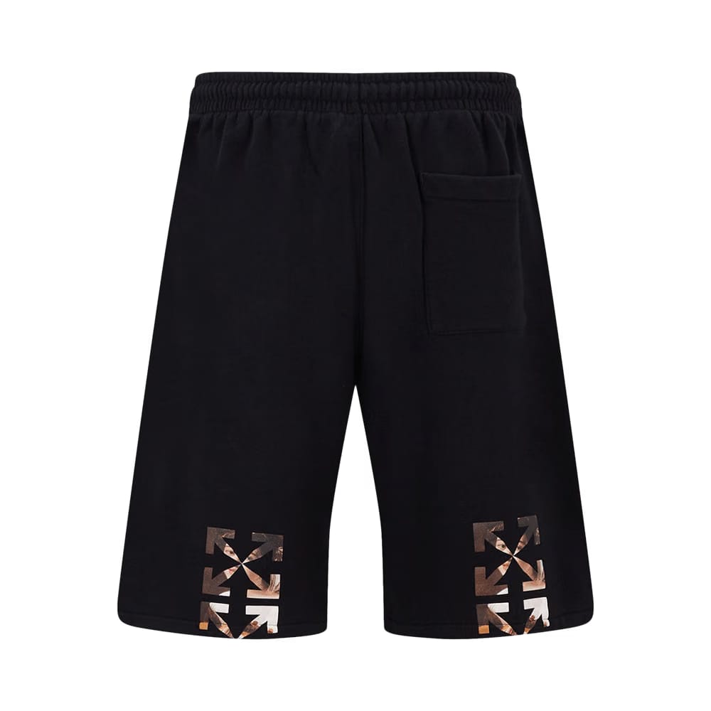 Off-White Caravaggio Lute Skate Sweatshort Black/White