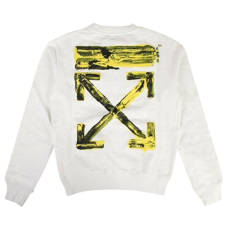 Off-White Acrylic Arrows Sweatshirt White