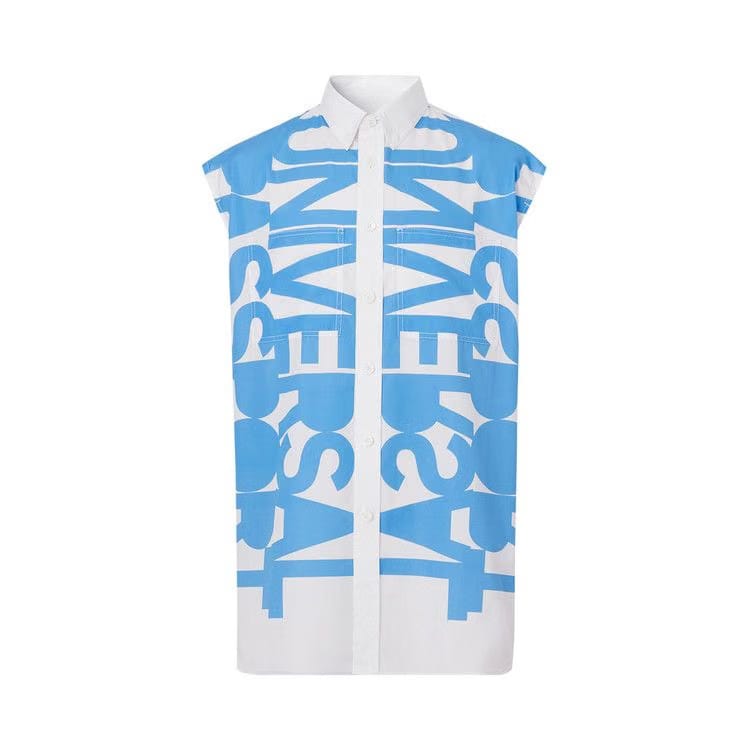 Burberry Universal Passport Sleeveless Shirt Blue Topaz