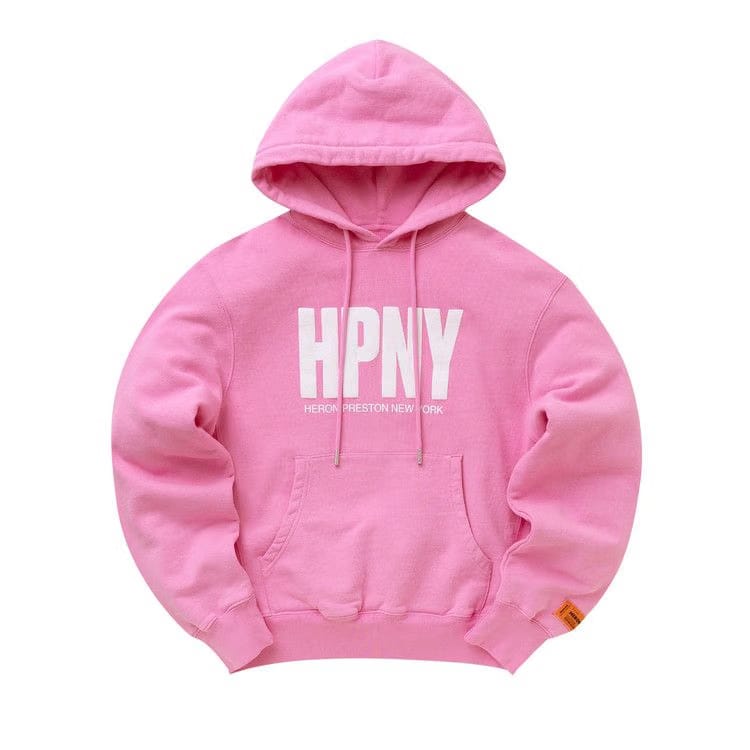 Heron Preston Logo Hoodie Fuchsia/White