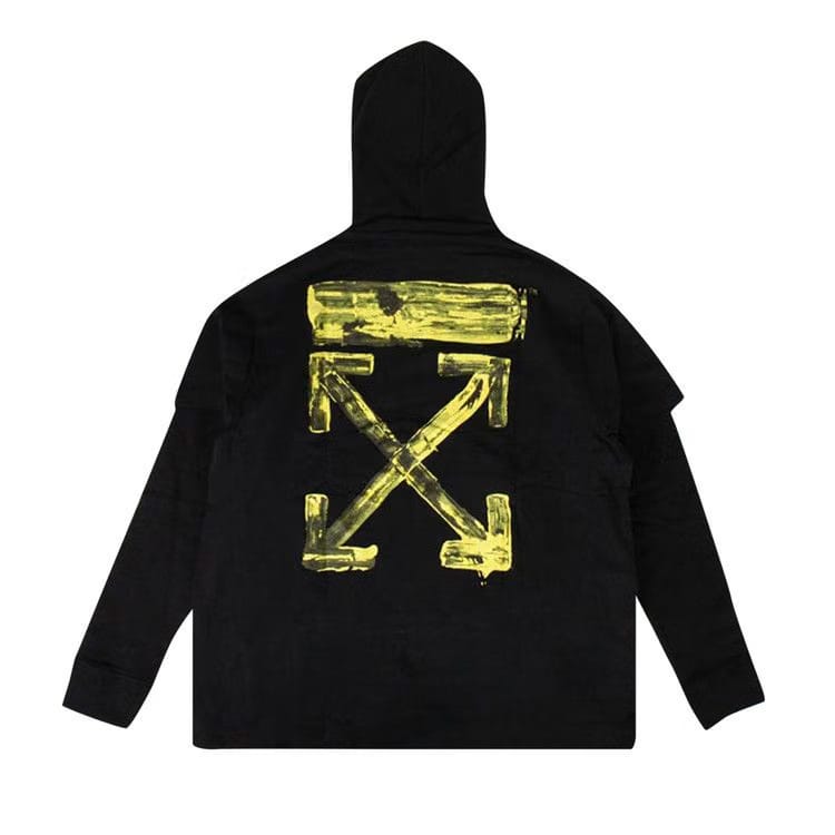 Off-White Acrylic Arrows Double T-Shirt Hoo Black / Yellow