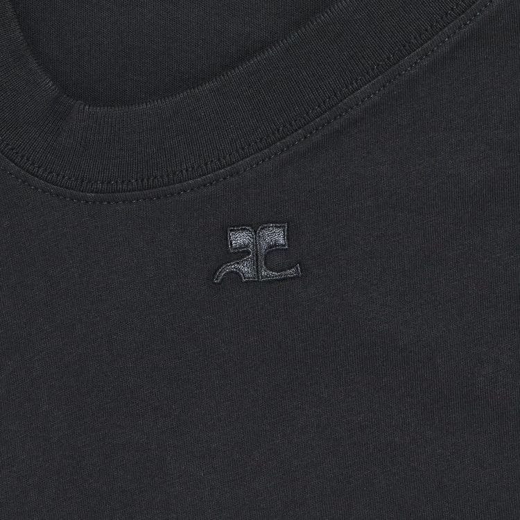 Courrèges Off Shoulder T-Shirt Black