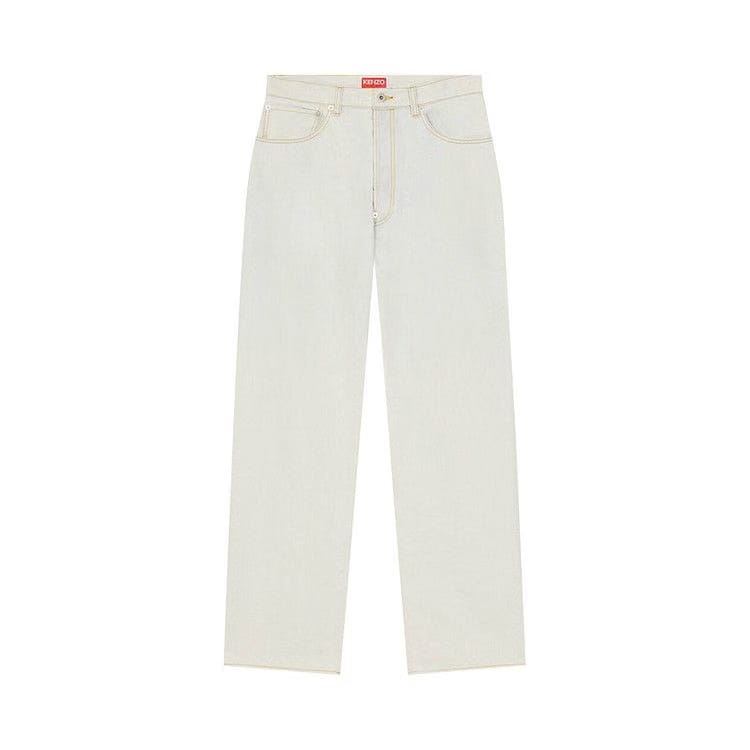 Kenzo Suisen Relax Jeans Bleached Blue Denim