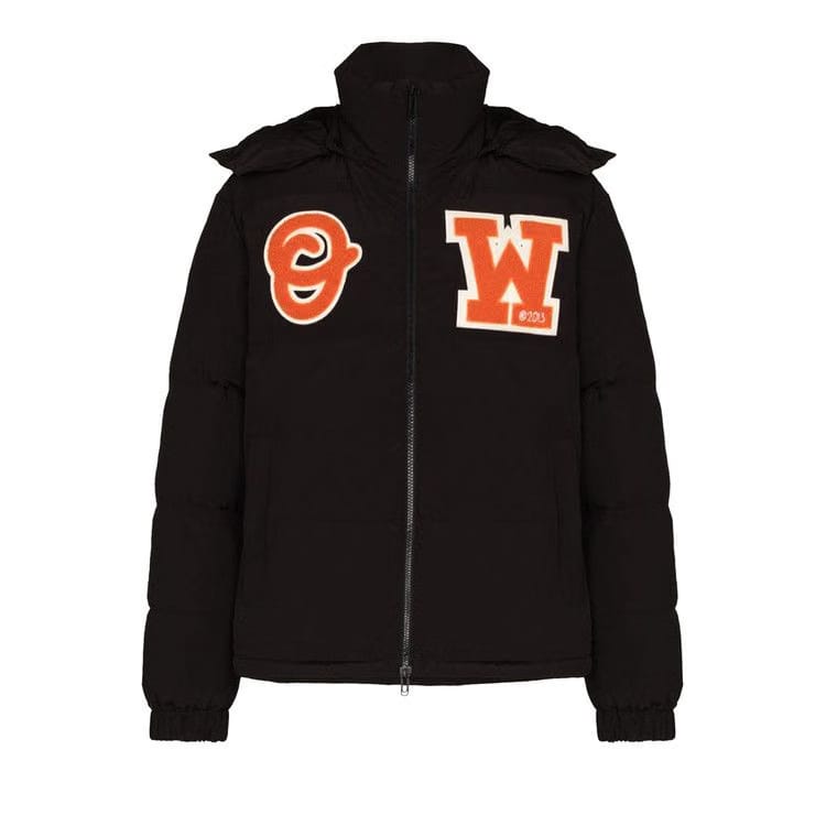 Off-White Patch Puffer Black/Orange