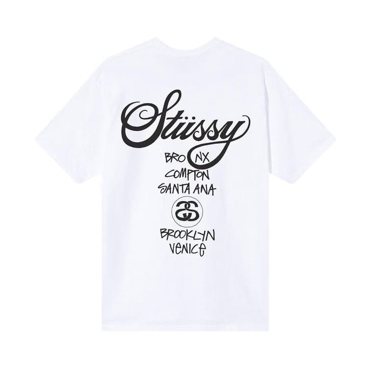 Stussy x Dover Street Market World Tour T-Shirt White