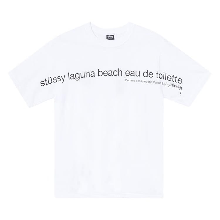 Stussy x Comme des Garçons Laguna Beach T-Shirt White
