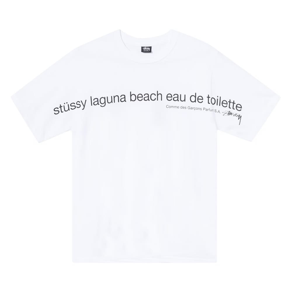 Stussy x Comme des Garçons Laguna Beach T-Shirt White