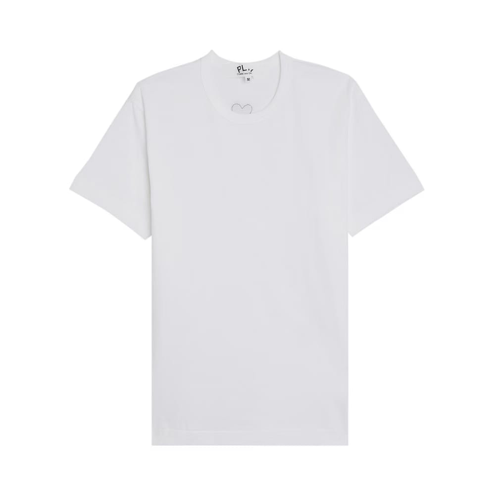 Comme des Garçons PLAY Back Emblem T-Shirt White