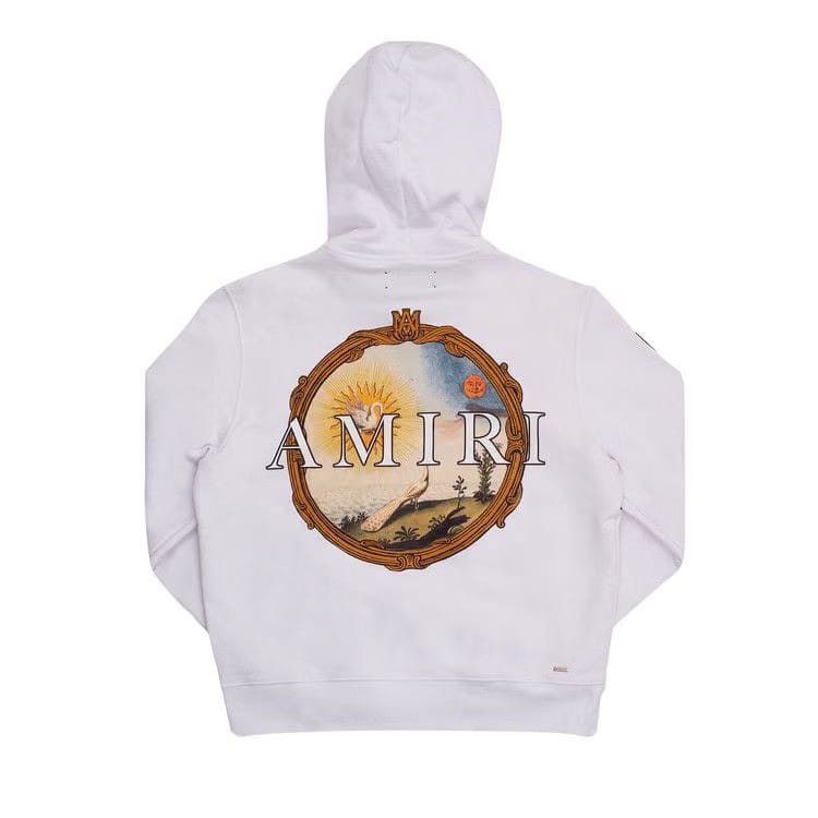 Amiri Alchemy Frame Hoodie White