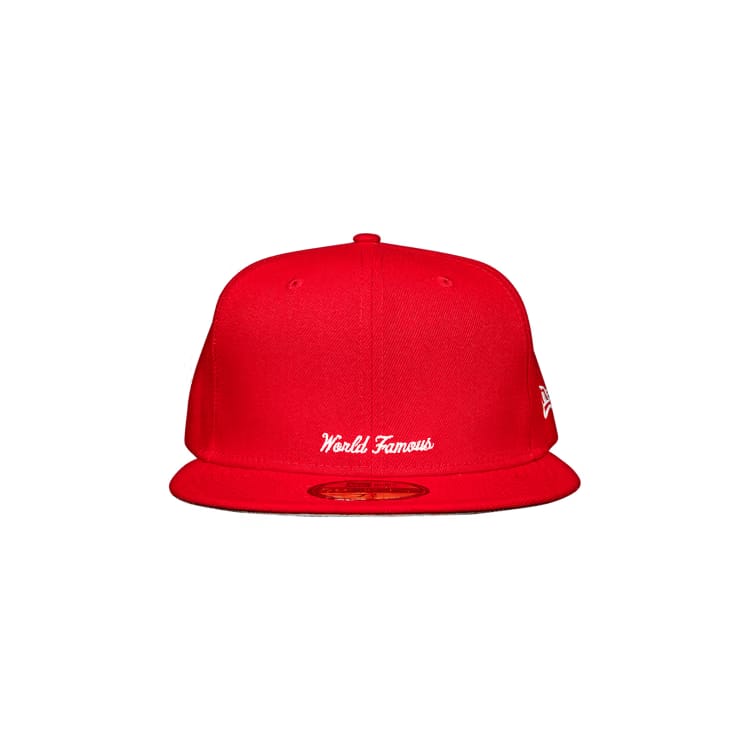 Supreme x New Era Reverse Box Logo Hat Red