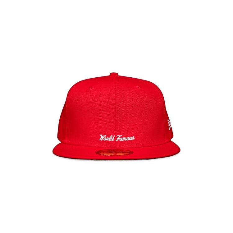 Supreme x New Era Reverse Box Logo Hat Red