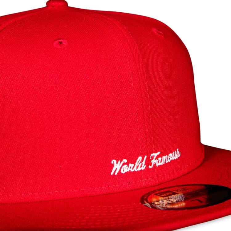 Supreme x New Era Reverse Box Logo Hat Red