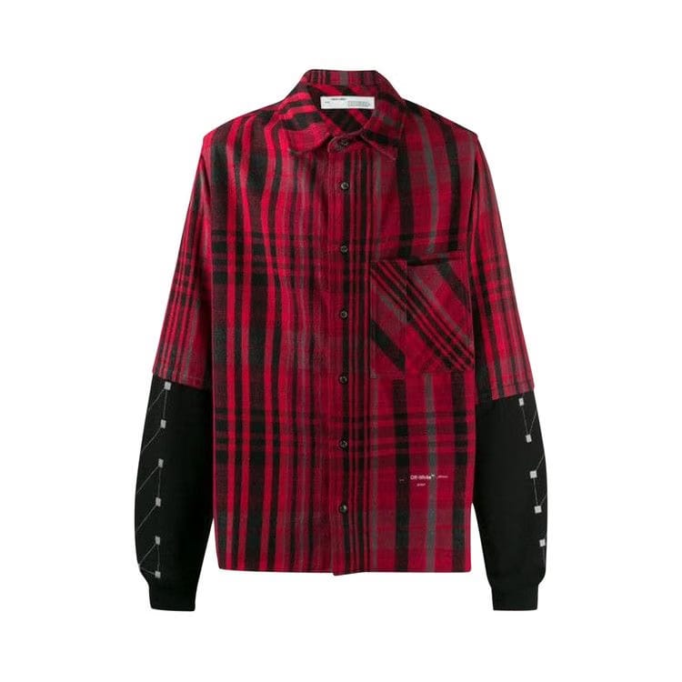 Off-White Checked Shirt Red