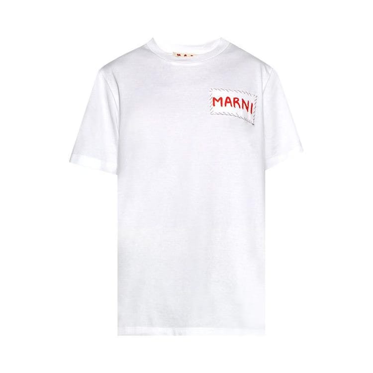 Marni Patch T-Shirt Lily White