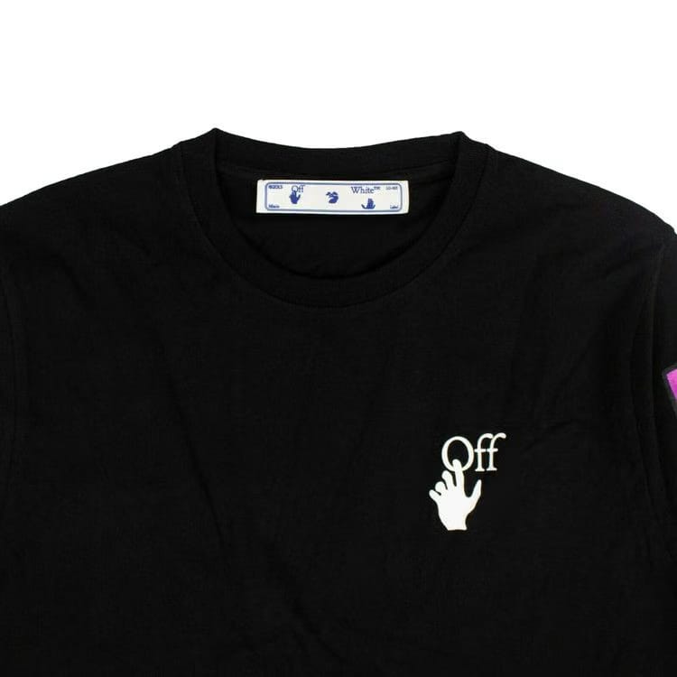Off-White Marker Long-Sleeve T-Shirt Black/Fuchsia