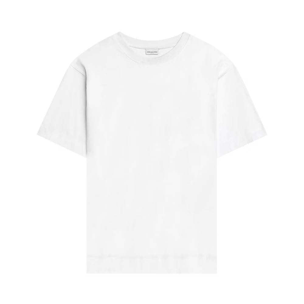 Dries Van Noten Shorts-Sleeve T-Shirt White