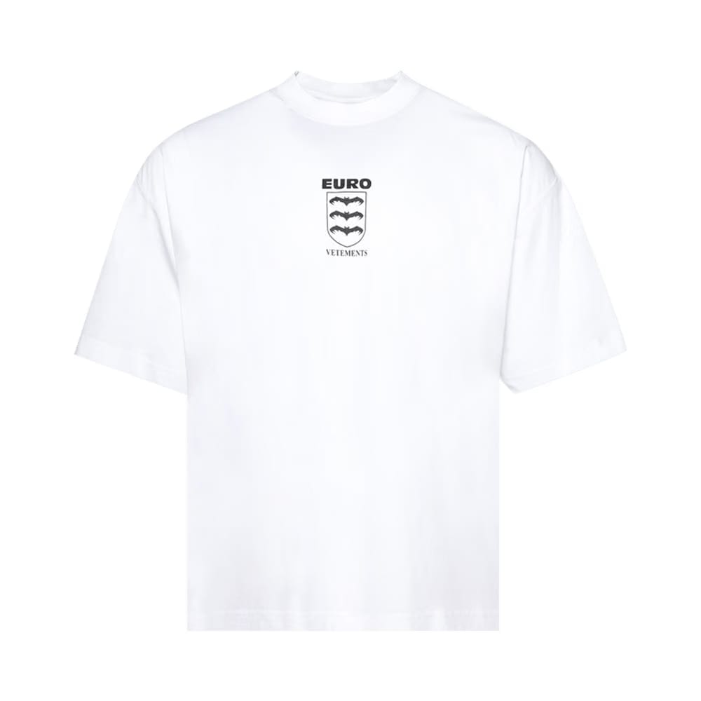 Vetements Bats Logo Regular T-Shirt White