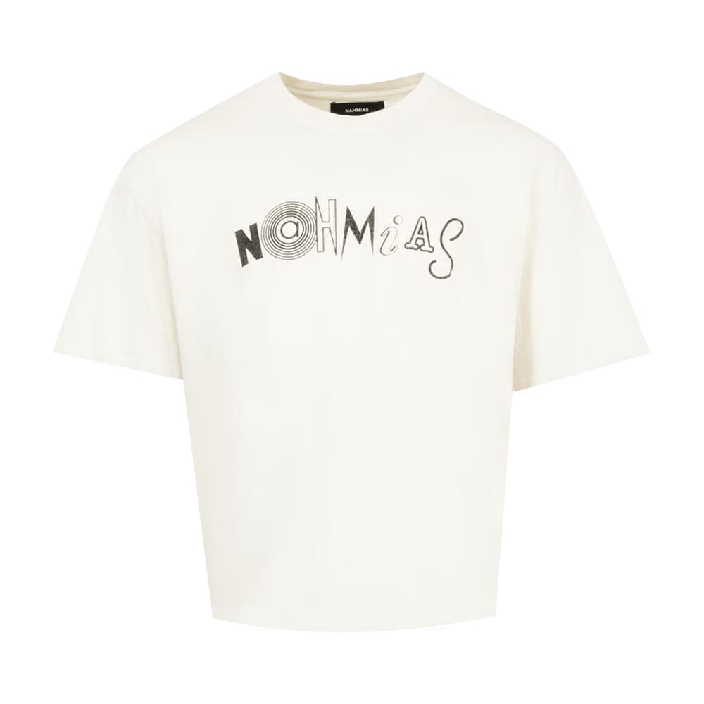 Nahmias Collage Boxy T-Shirt Egg White