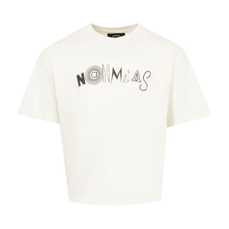 Nahmias Collage Boxy T-Shirt Egg White