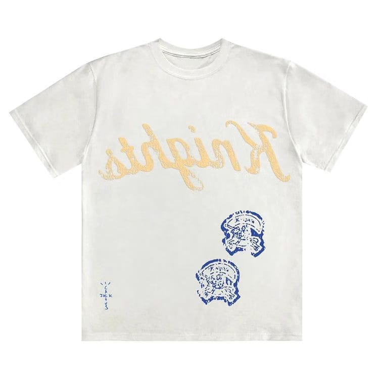 Cactus Jack by Travis Scott Elkins High School T-Shirt White