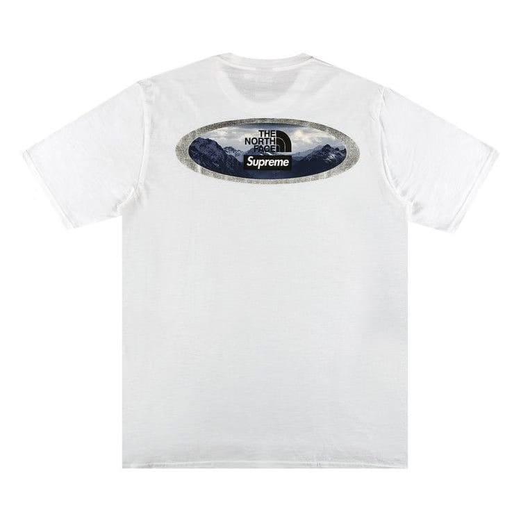 Supreme x The North Face Mountains T-Shirt White