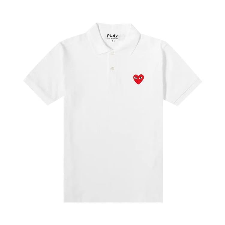 Comme des Garçons PLAY Polo White