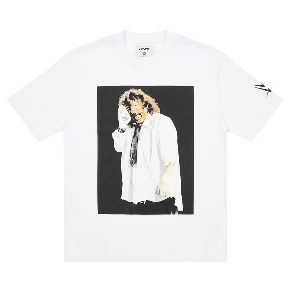 Palace x WWE Mankind Sock T-Shirt White