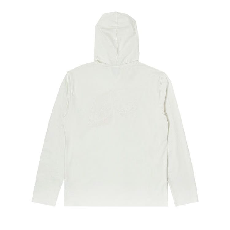 Courrèges Hooded Printed Long-Sleeve T-Shirt Heritage White