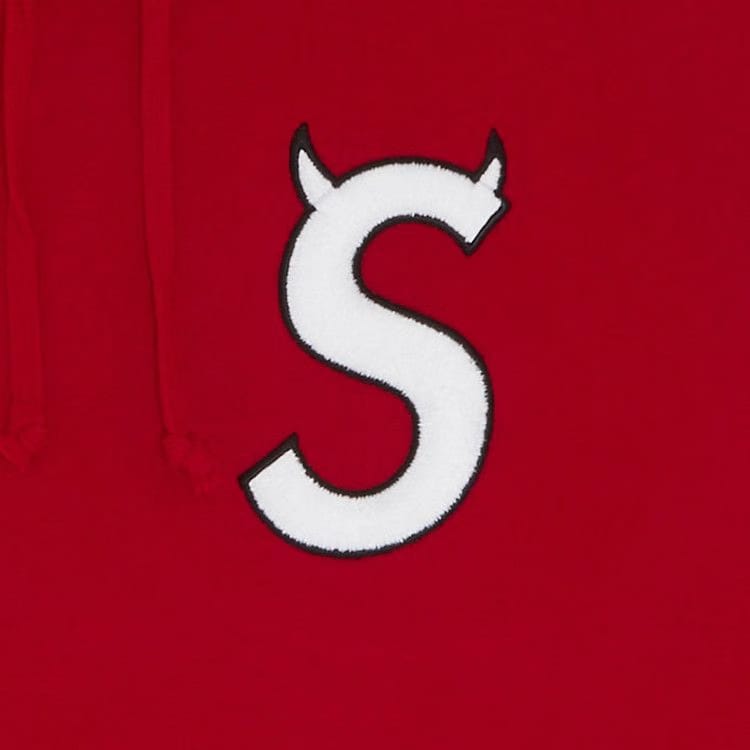 Supreme S Logo Hoodie Red